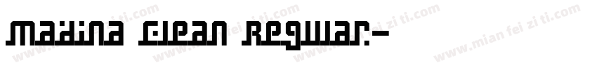 Madina Clean Regular字体转换